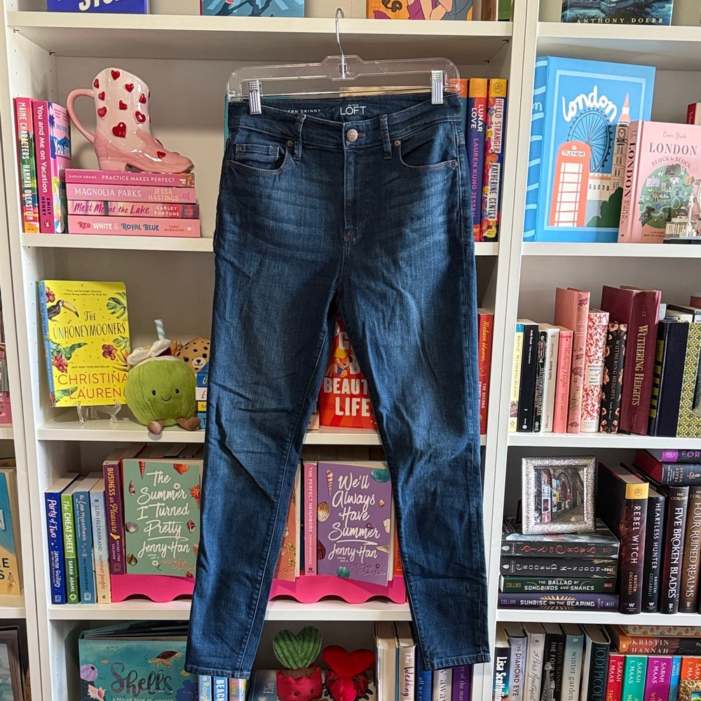 LOFT Indigo Modern Skinny Ankle Denim Jeans